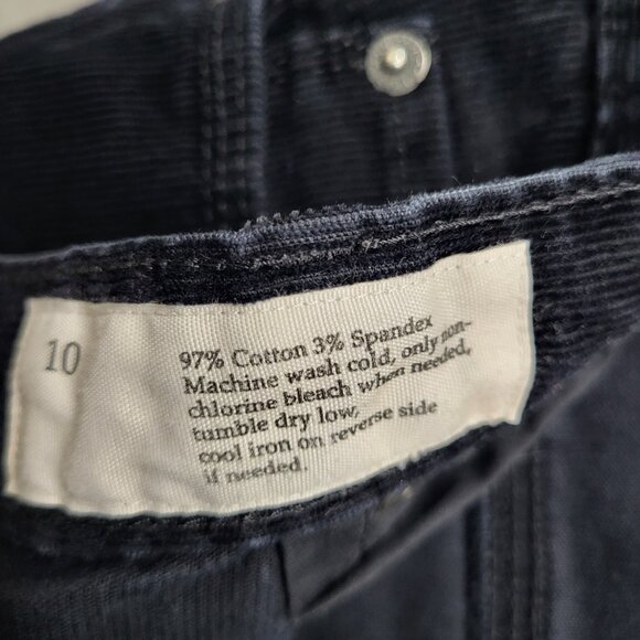 Ann Taylor LOFT Modern Slim Straight Leg Black Corduroy Pants Women’s Size 10 - Picture 4 of 7